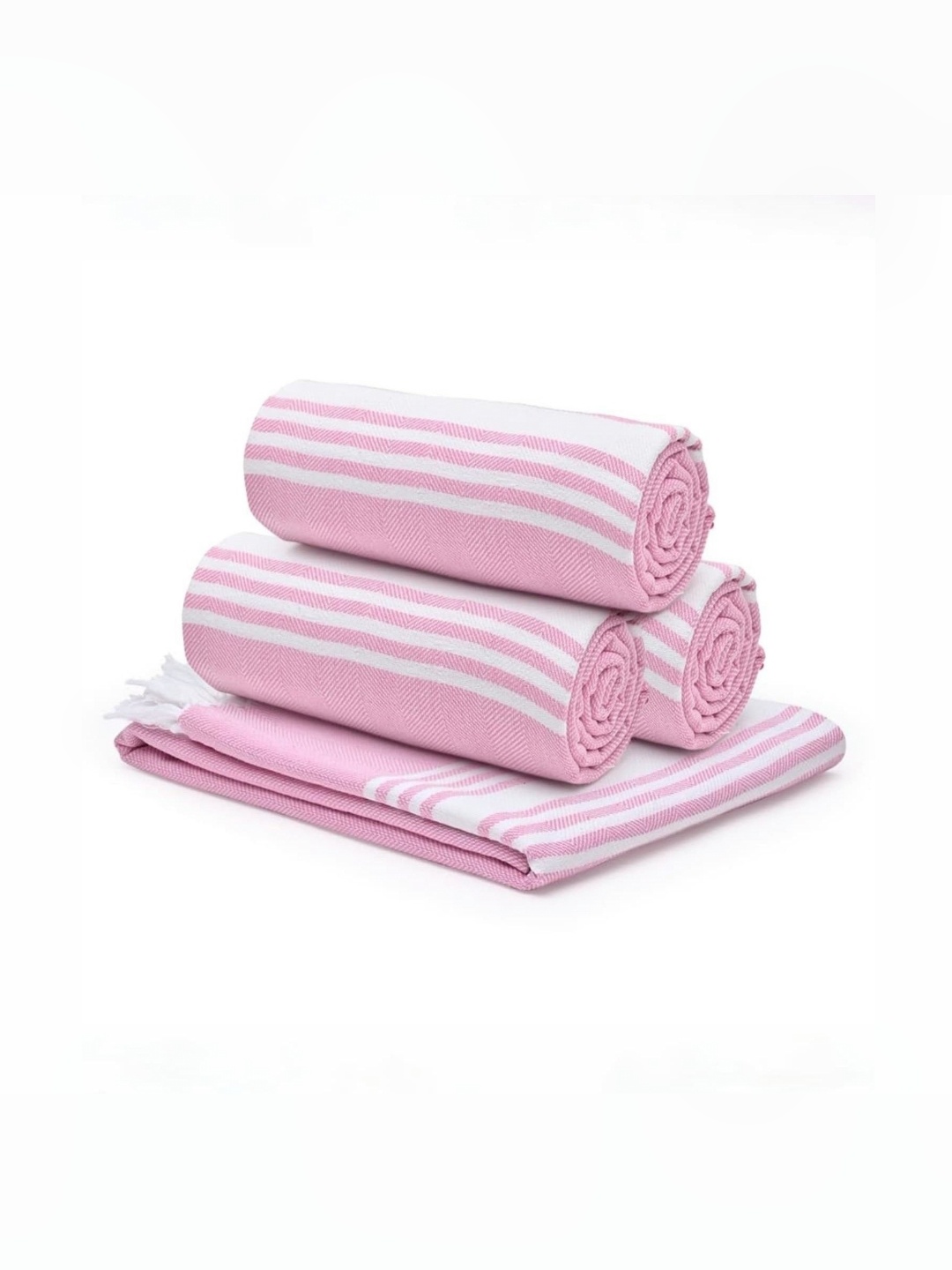 

The Better Home Pink 4 Piece Cotton 200 GSM Towel Set