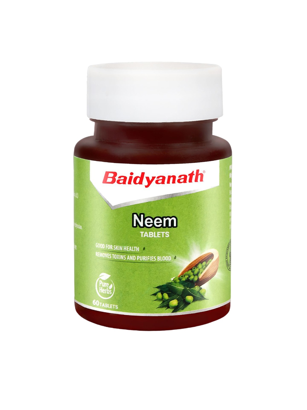 

Baidyanath Neem Tablet For Purifying Blood - 60 Tablets, Green