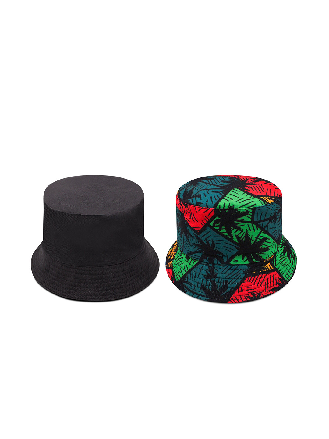 

JENNA Printed Reversible Bucket Hat, Green