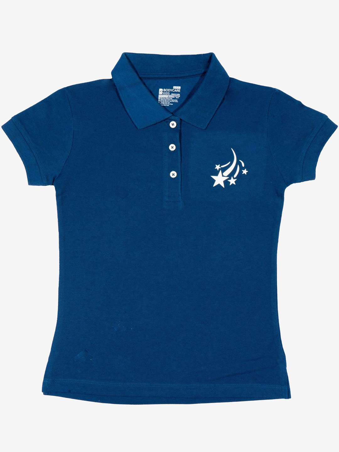 

Bodycare Girls Graphic Printed Polo Collar Nautical T-shirt, Navy blue