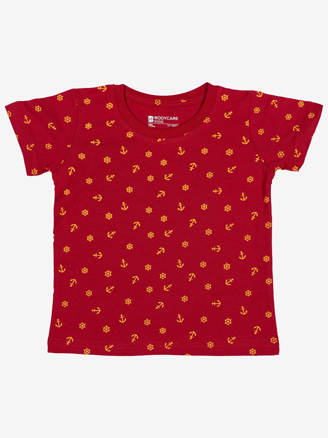 

Bodycare Boys Conversational Printed Round Neck Nautical T-shirt, Red
