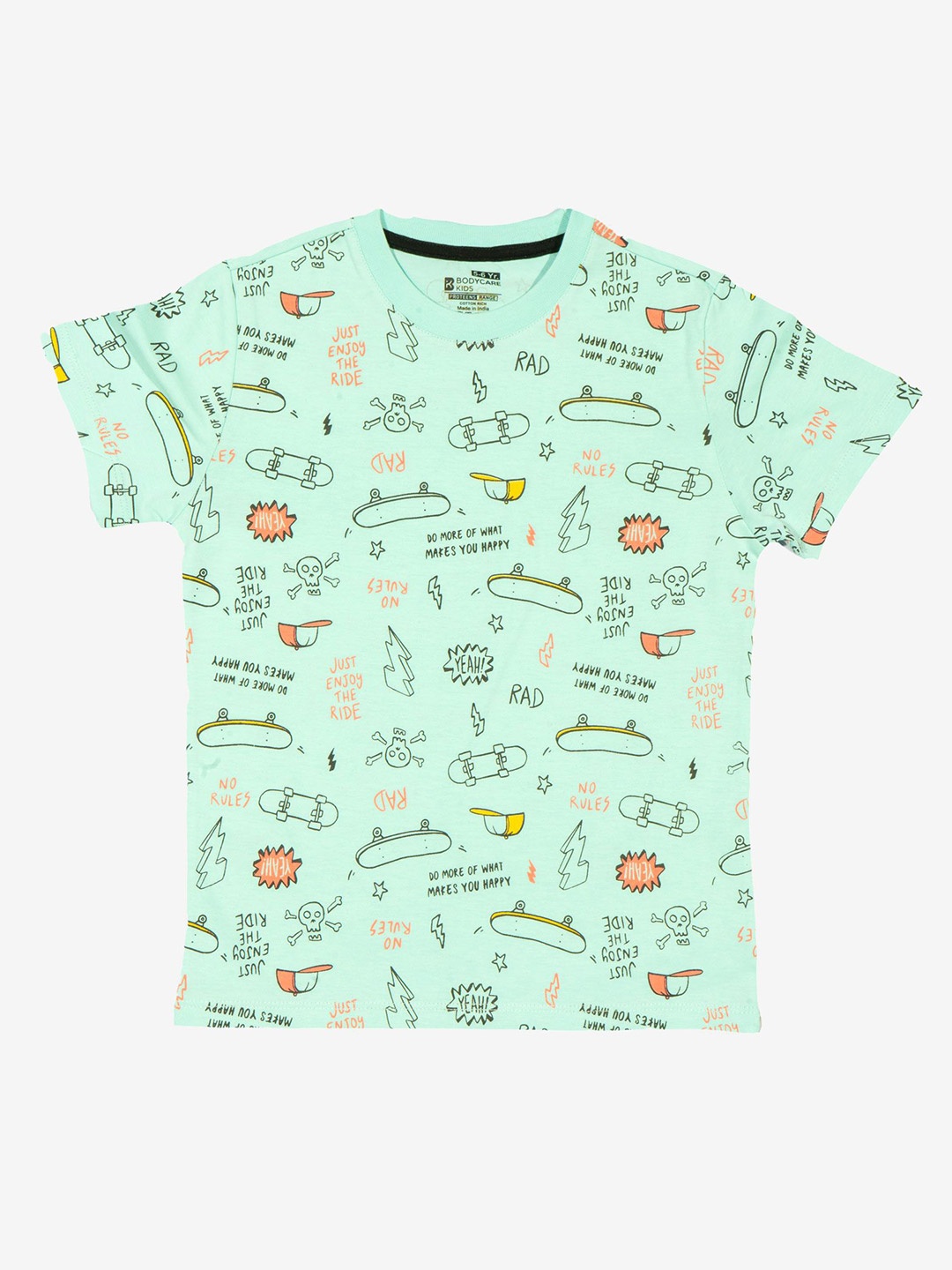 

Bodycare Boys Conversational Printed Round Neck Cotton T-shirt, Blue