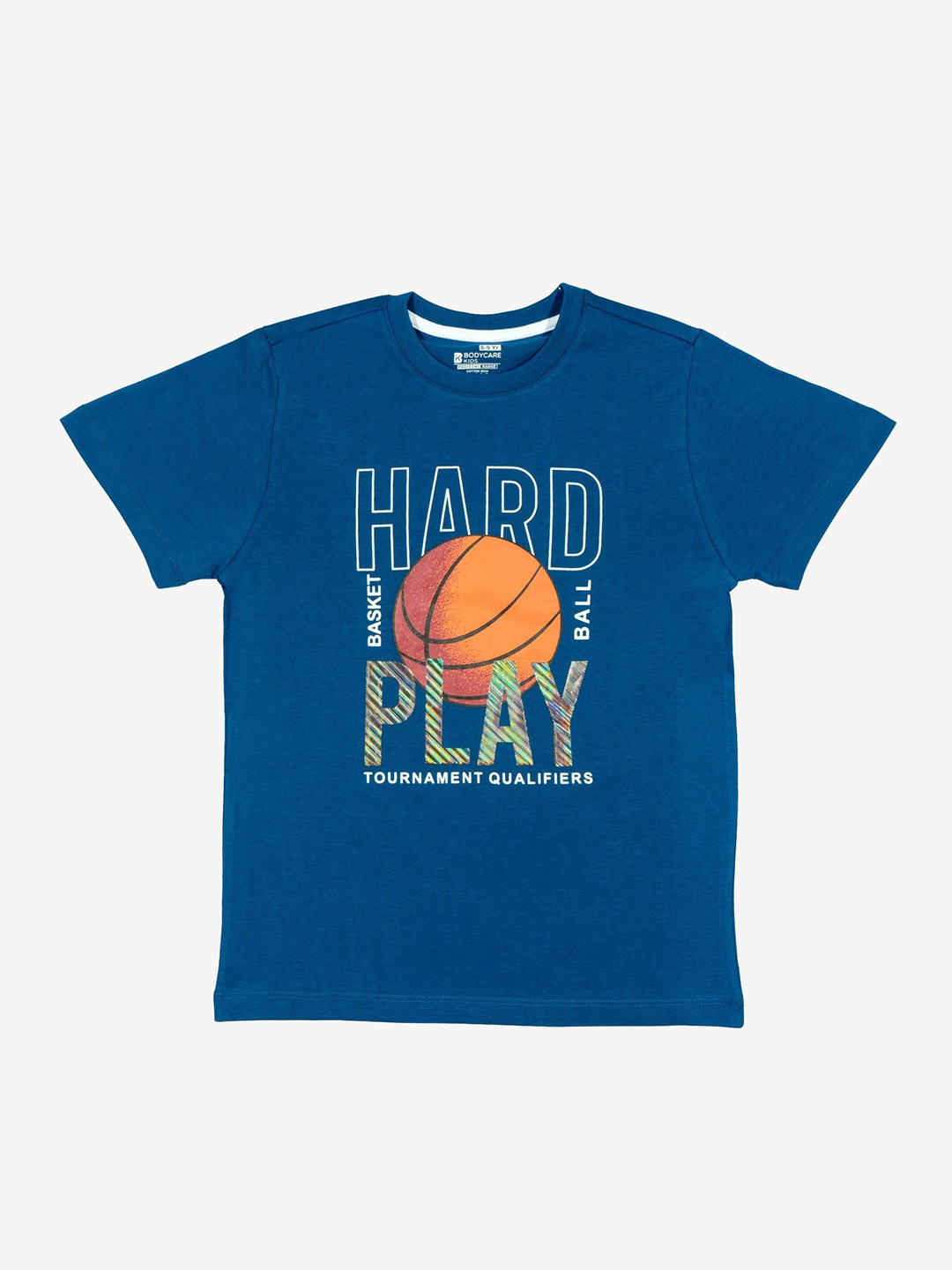 

Bodycare Boys Typography Printed Round Neck Cotton T-shirt, Blue