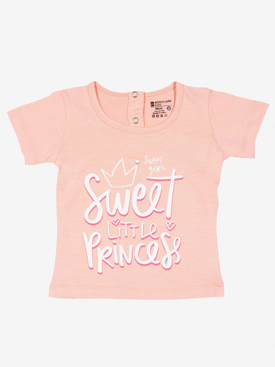 

Bodycare Girls Typography Printed Round Neck T-shirt, Pink