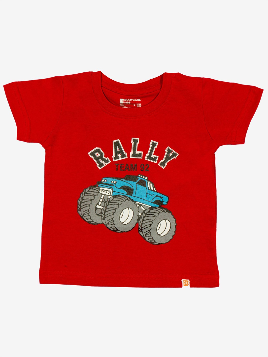 

Bodycare Boys Graphic Printed Round Neck Cotton T-shirt, Red