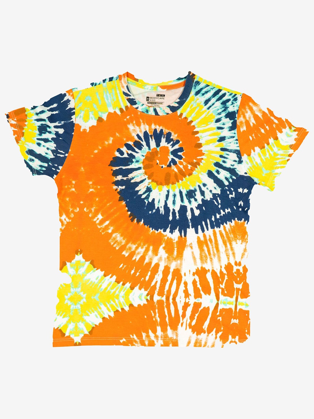 

Bodycare Boys Dyed Round Neck Cotton T-shirt, Orange