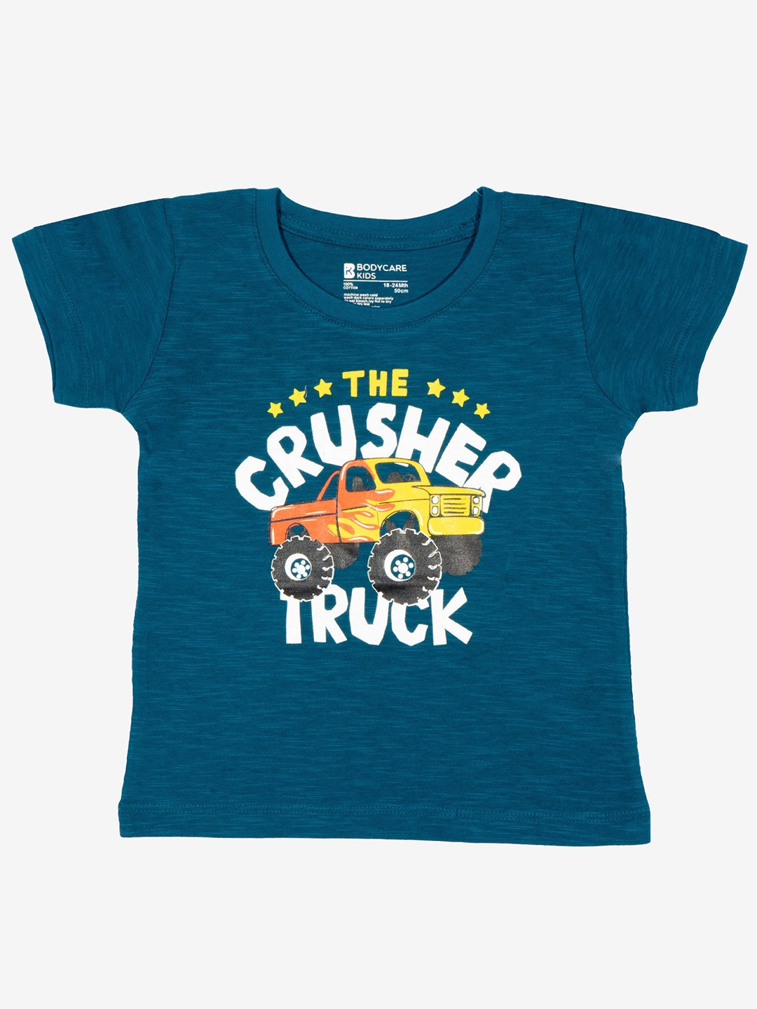 

Bodycare Boys Typography Printed Applique T-shirt, Teal