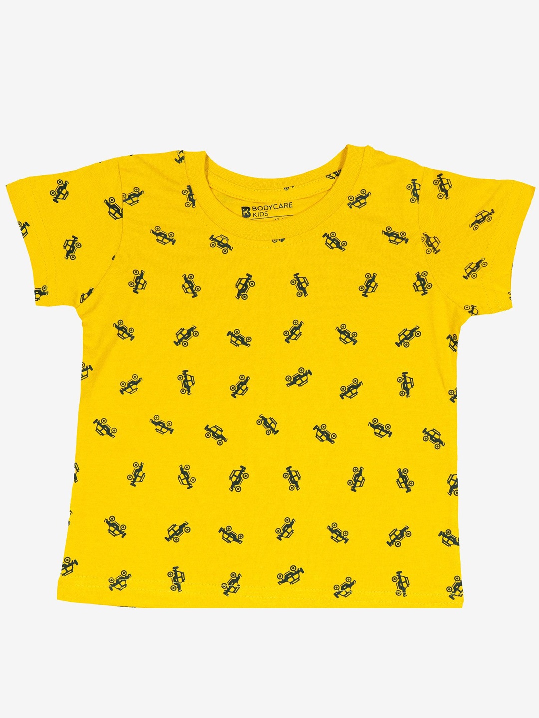 

Bodycare Boys Conversational Printed Round Neck T-shirt, Mustard