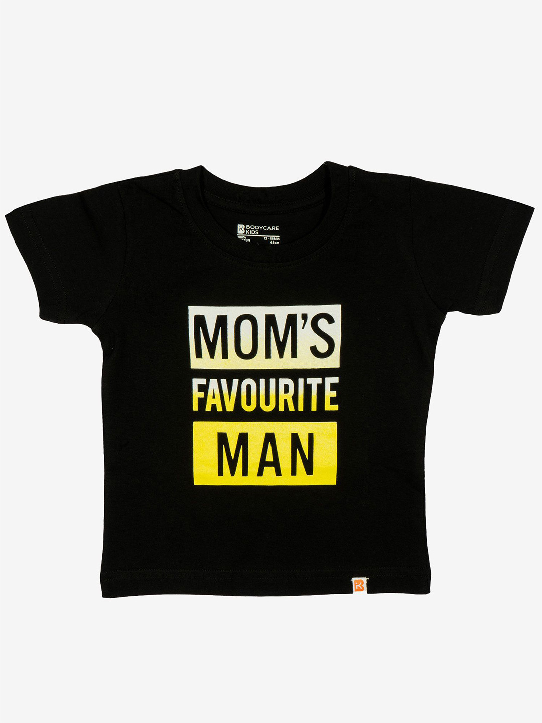 

Bodycare Boys Typography Printed Round Neck Cotton T-shirt, Black