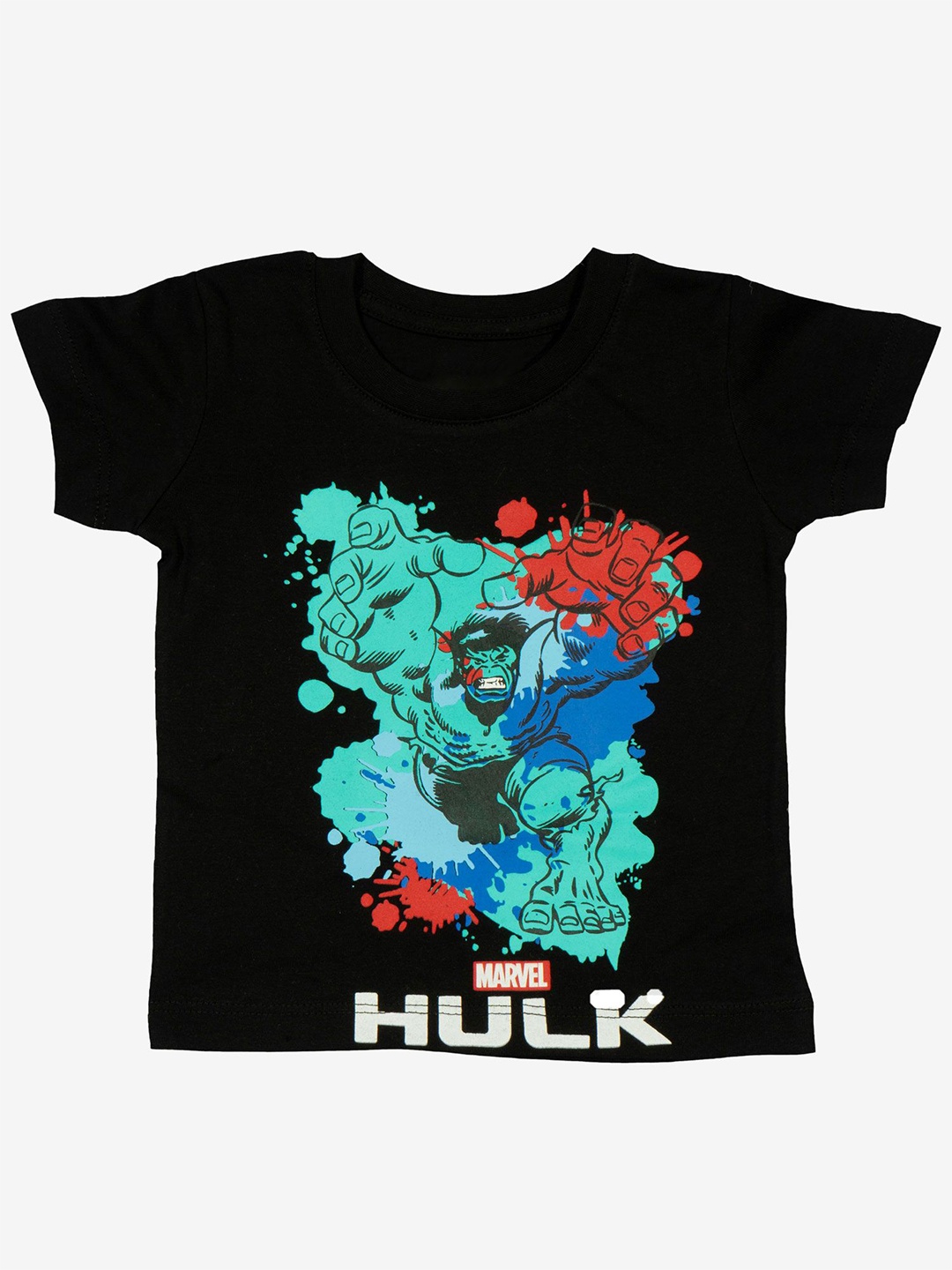 

Bodycare Boys Graphic Hulk Printed Round Neck Cotton T-shirt, Black