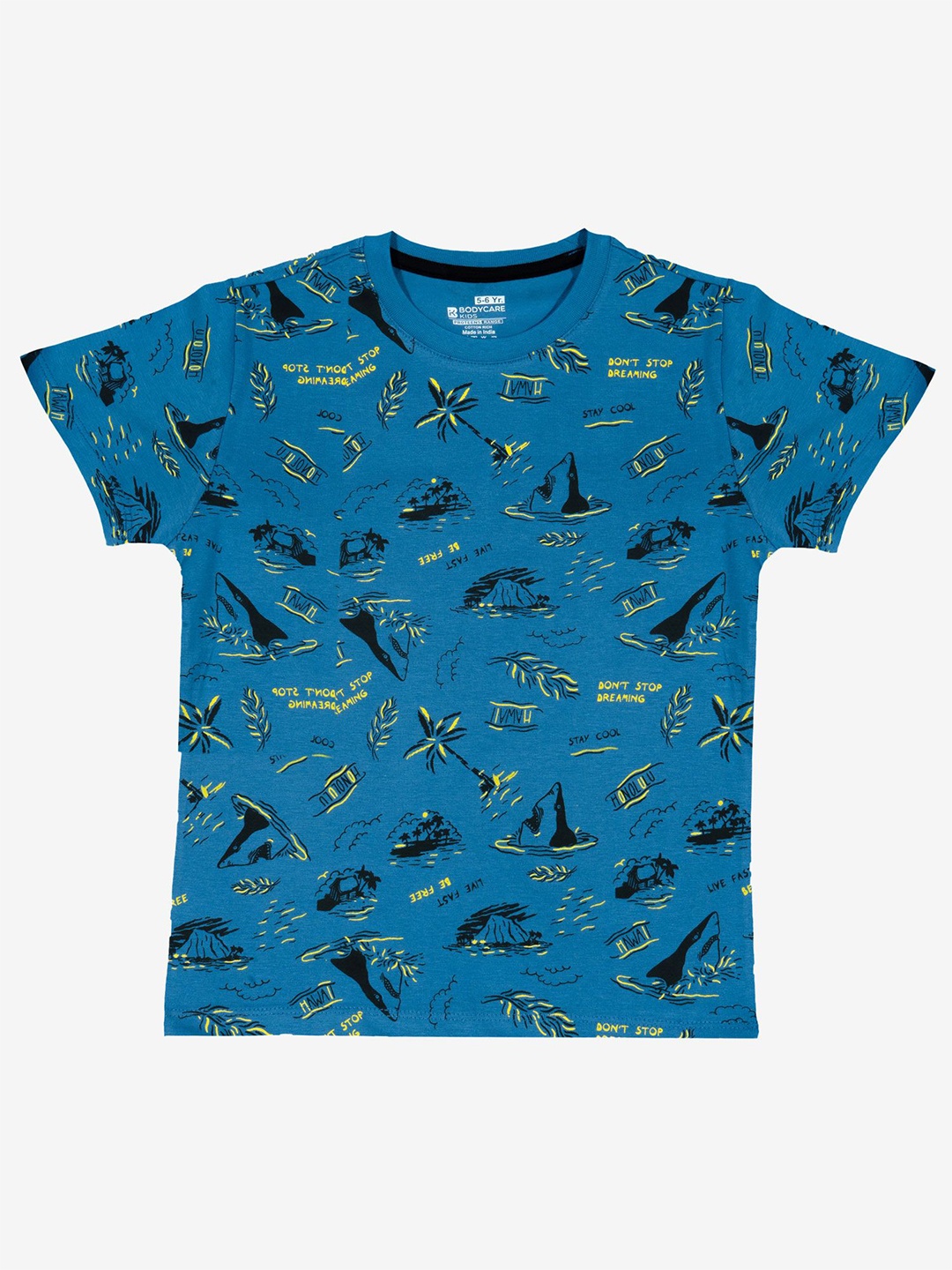 

Bodycare Boys Conversational Printed Round Neck Nautical T-shirt, Blue
