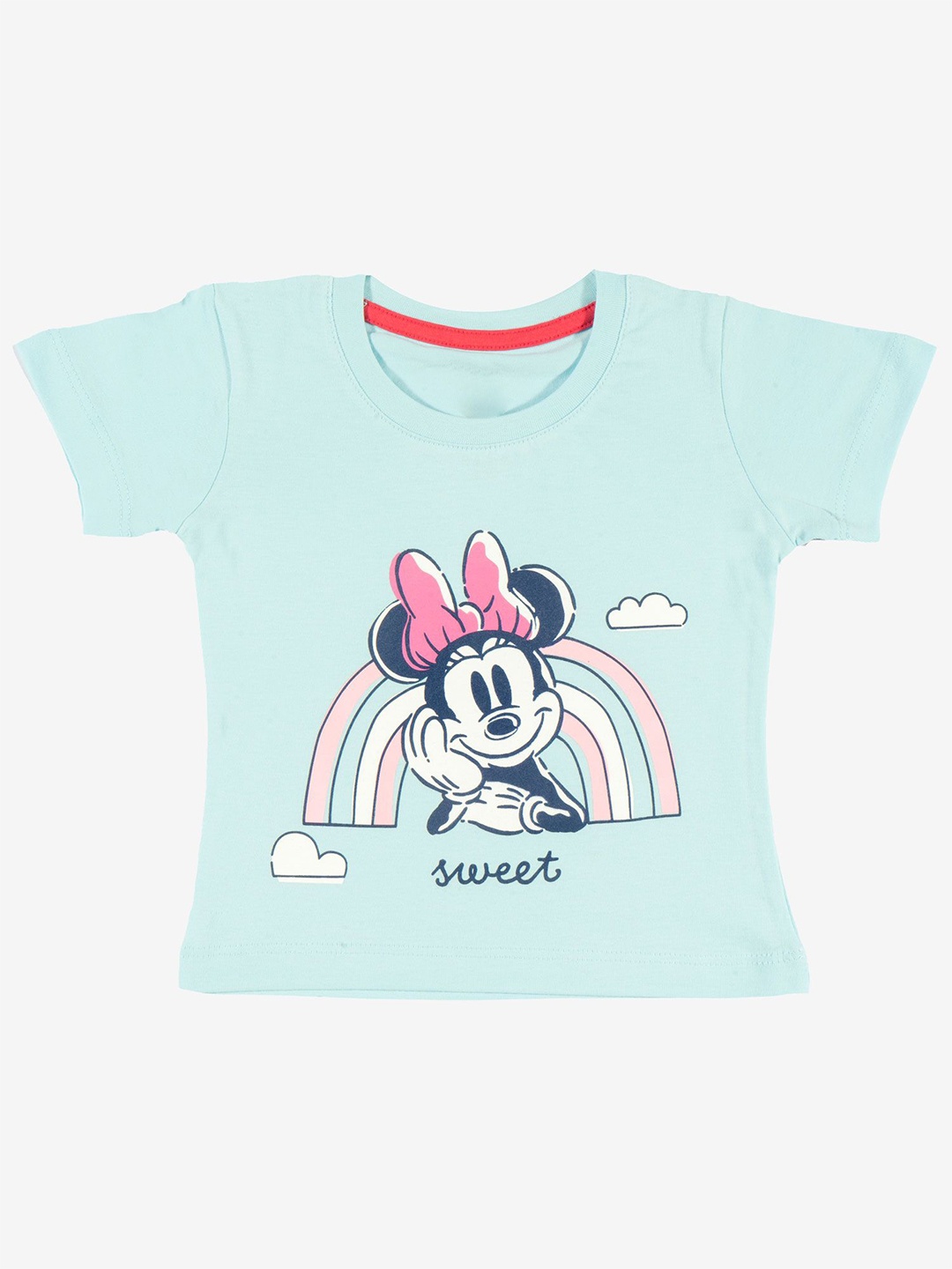 

Bodycare Girls Graphic Minnie Mouse Printed Cotton T-shirt, Blue