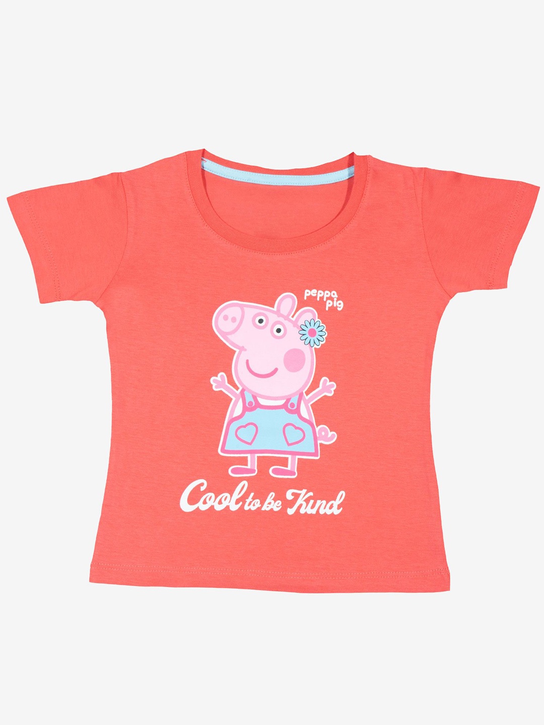 

Bodycare Girls Peppa Pig Printed Round Neck T-shirt, Red