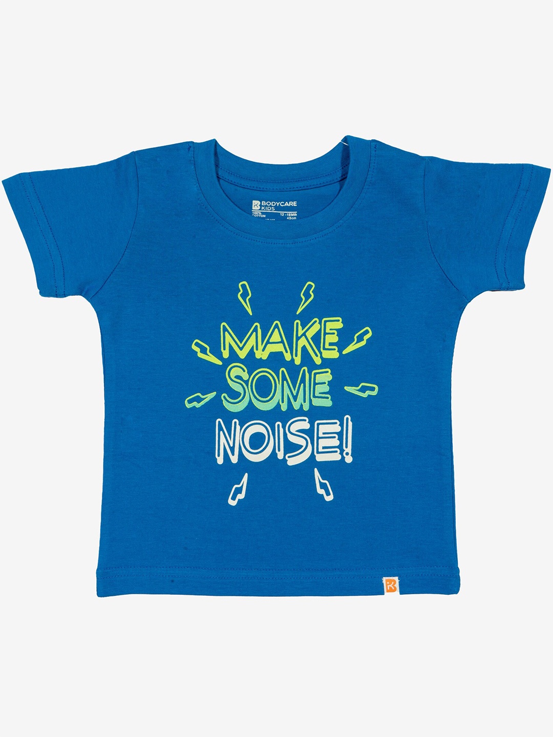 

Bodycare Boys Typography Printed Round Neck Cotton T-shirt, Blue