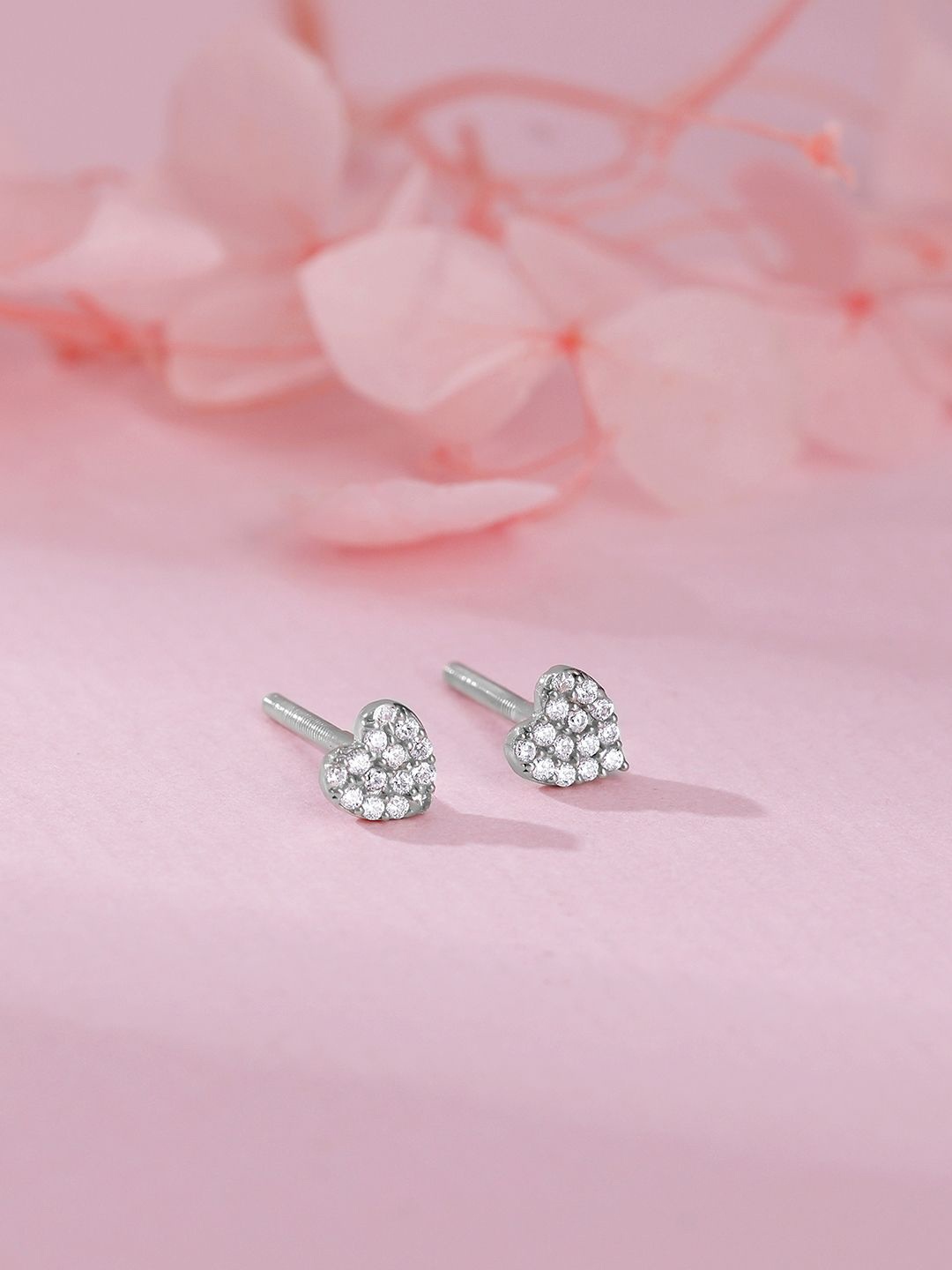 

GIVA Contemporary Studs Earrings, Silver