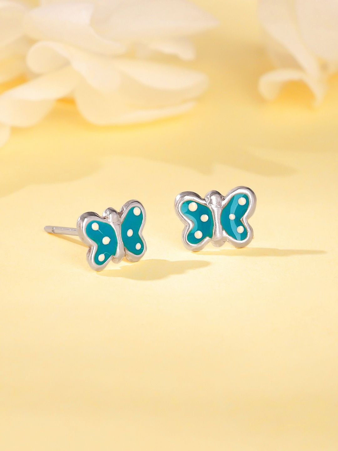

GIVA Contemporary Studs Earrings, Silver