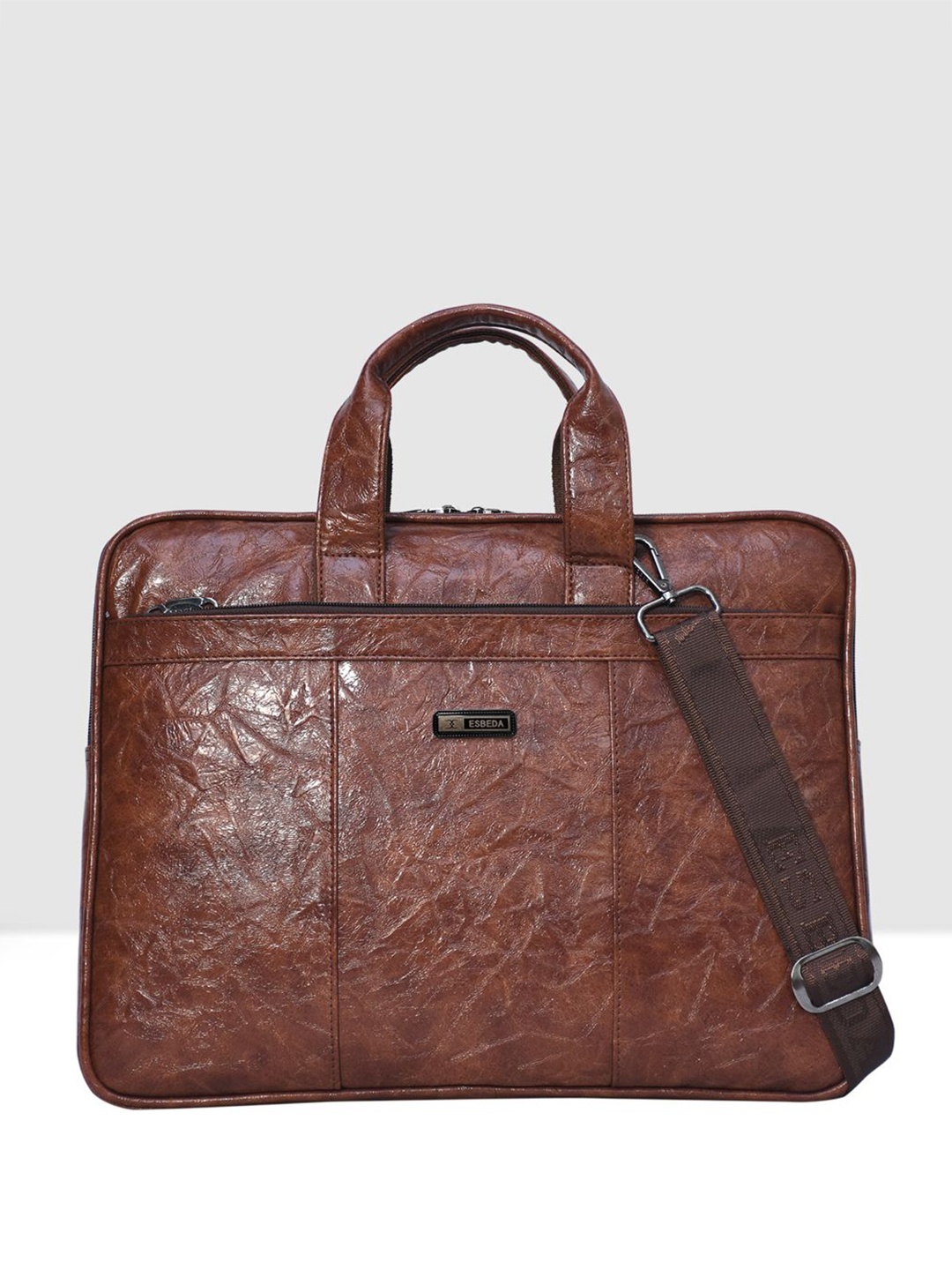 

ESBEDA Unisex 16 Inch Laptop Bag With Detachable Sling Strap, Tan