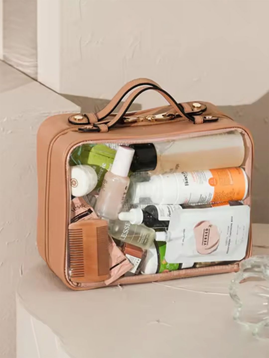 

INKMILAN Waterproof Pouch Travel Accessory, Beige