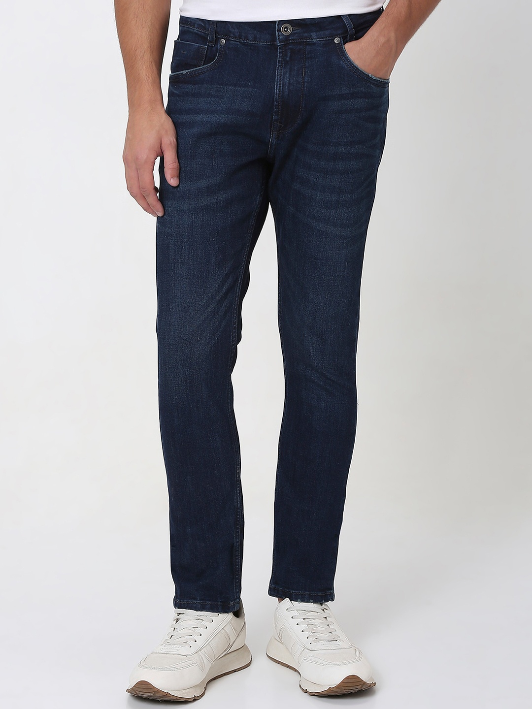 

Mufti Men Skinny Fit Stretchable Jeans, Navy blue