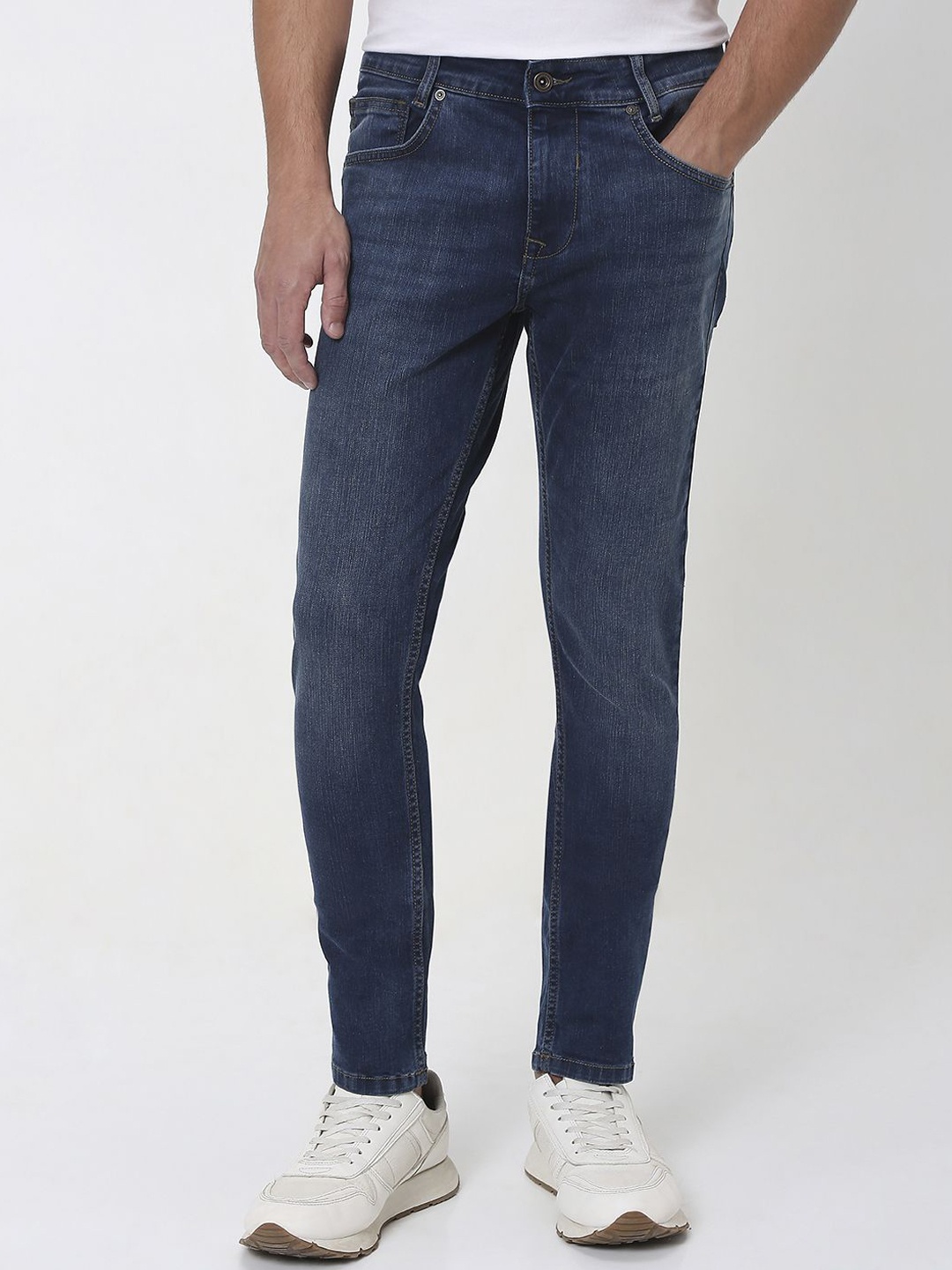 

Mufti Men Skinny Fit Stretchable Jeans, Blue