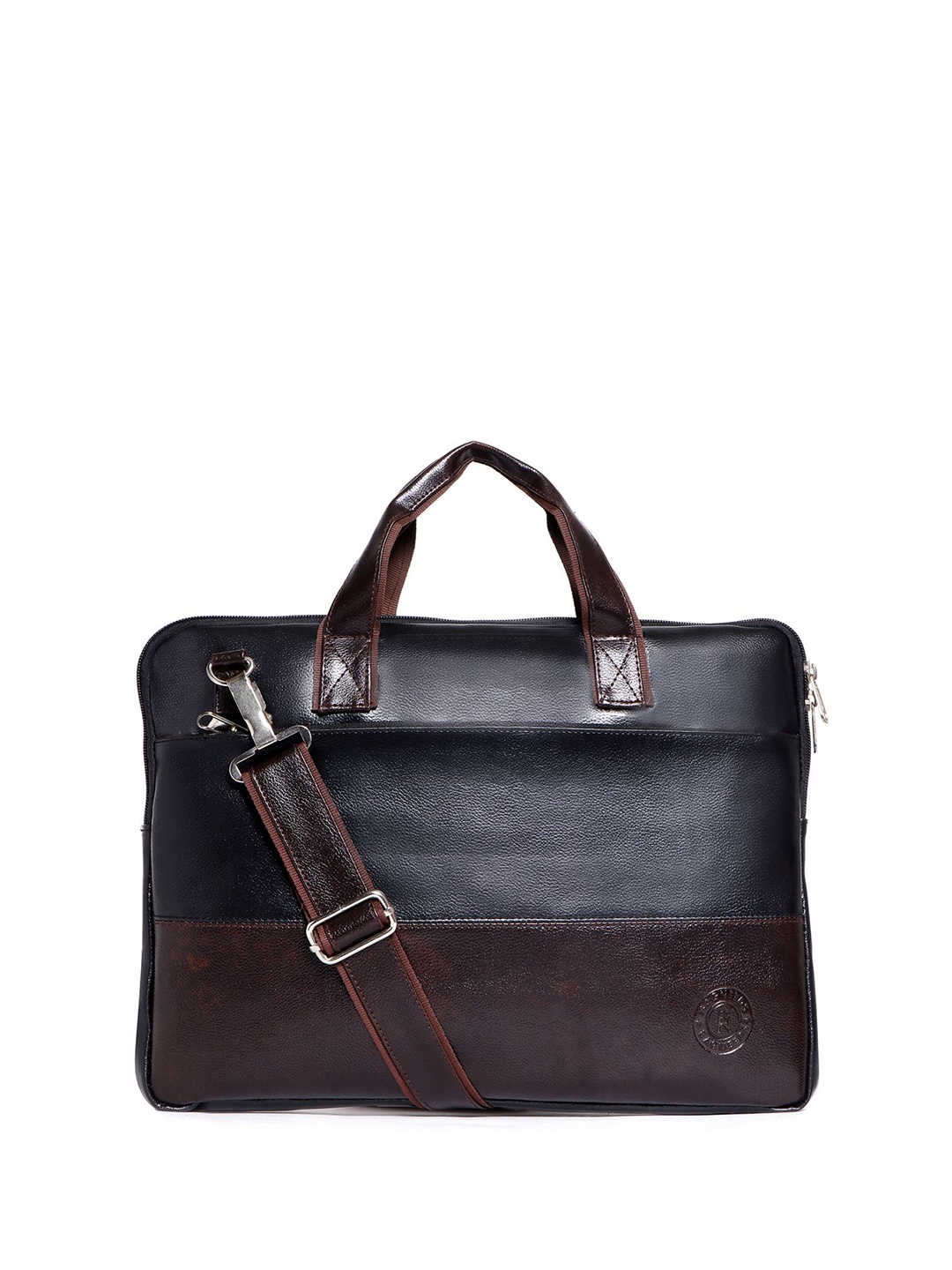 

bagneeds Unisex Solid Messenger Bag, Black
