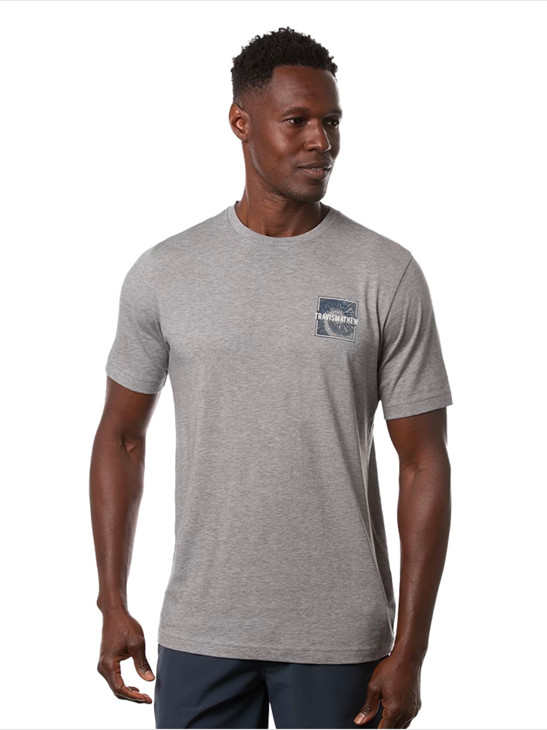 

TRAVIS MATHEW Men Applique T-shirt, Grey