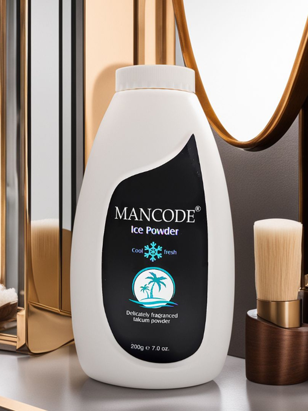 

MANCODE Set Of 3 Ice Talcum Powder - 200ml Each, Black