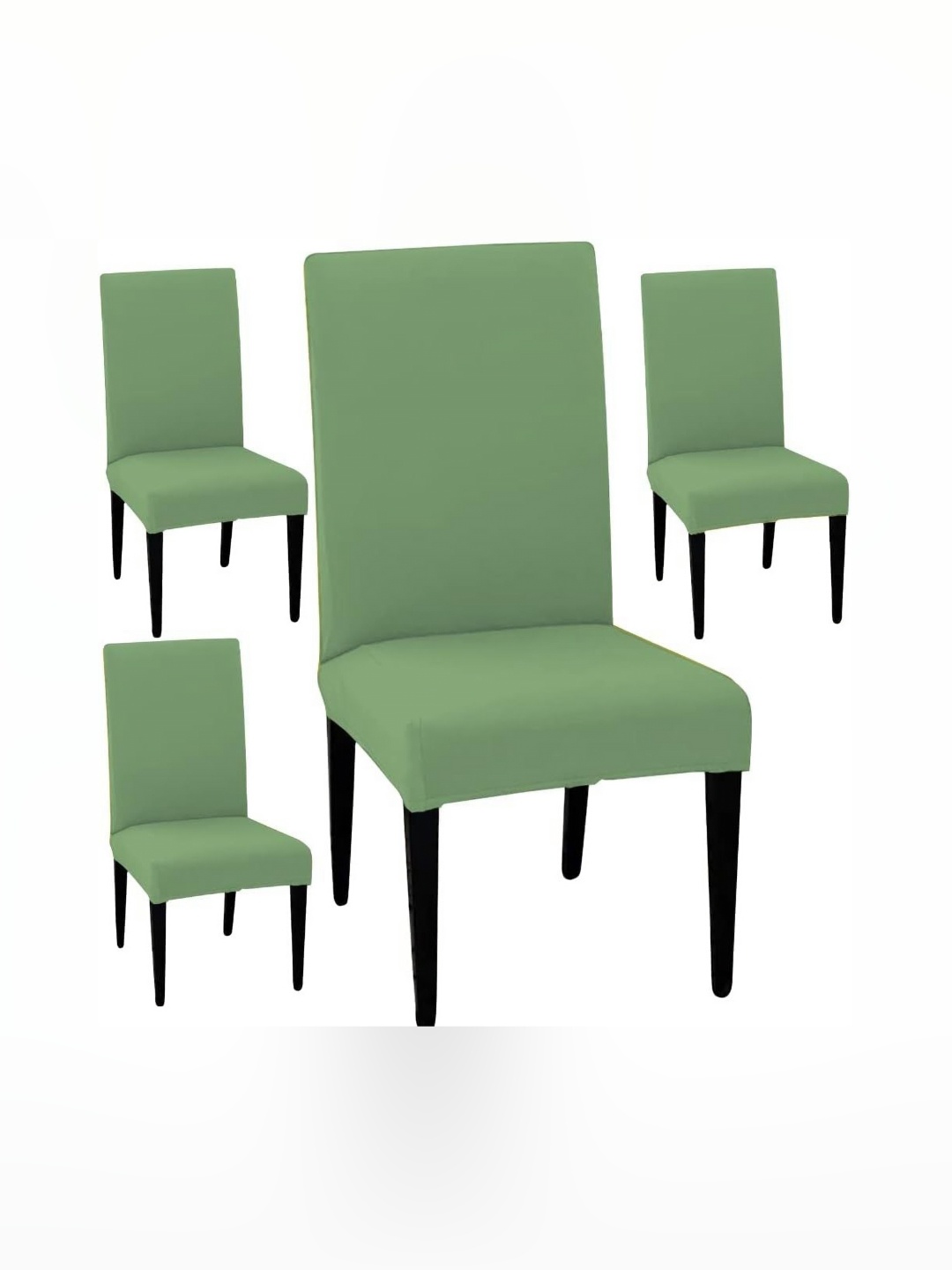 

hargunz Pack Of 4 Green Suitable Chair Covers