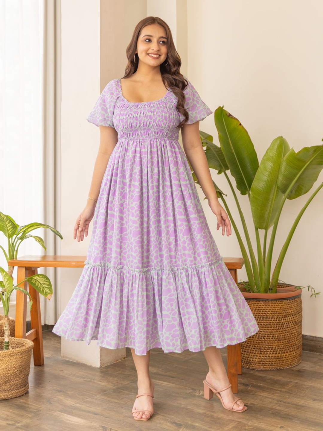 

Polago Clothing Georgette Maxi Dress, Purple