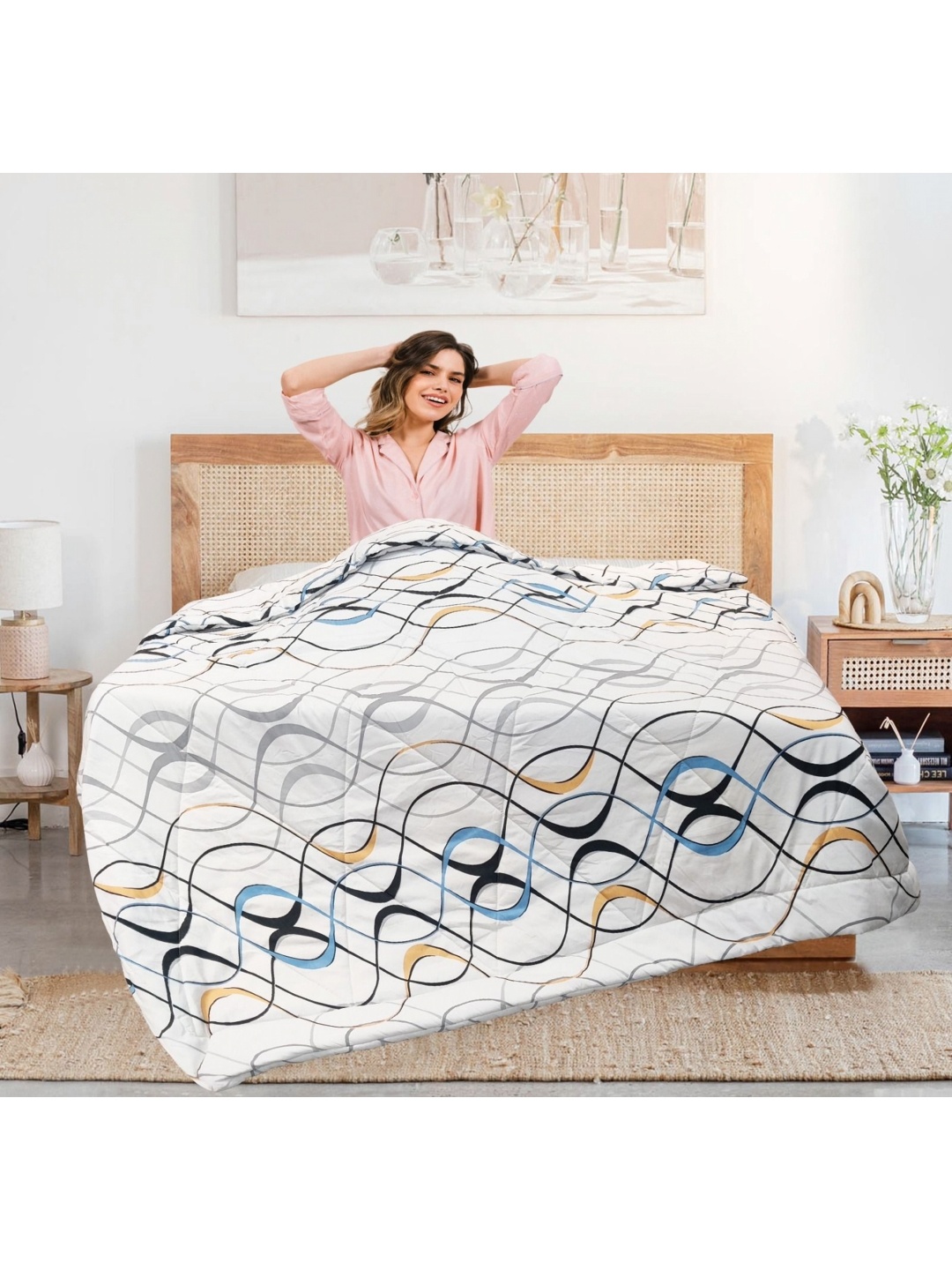 

Supreme Home Collective White AC Room 300 GSM Double Bed Comforter