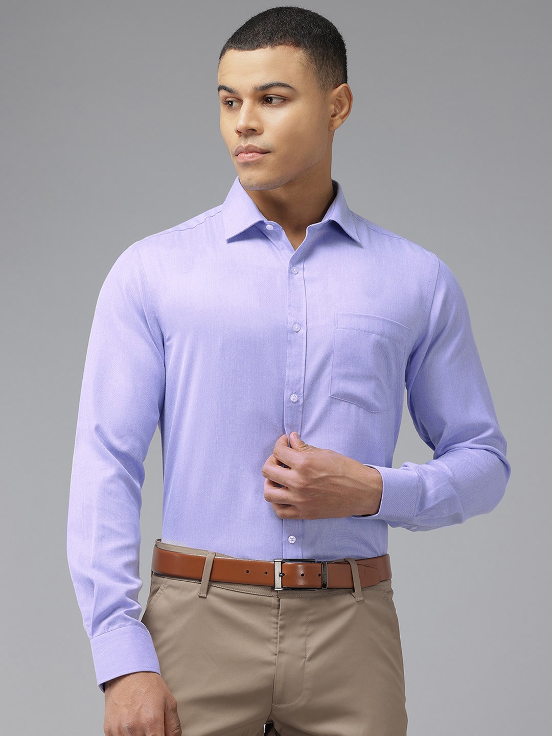 

Park Avenue Slim Fit Formal Shirt, Violet