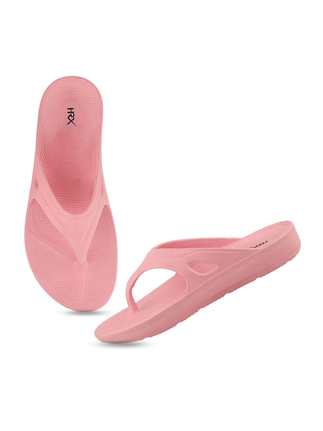 

HRX by Hrithik Roshan Men Rubber Thong Flip-Flops, Pink
