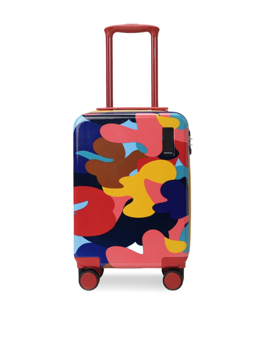 

MOKOBARA The moko blocks Printed Suitcase Trolley Bags, Yellow