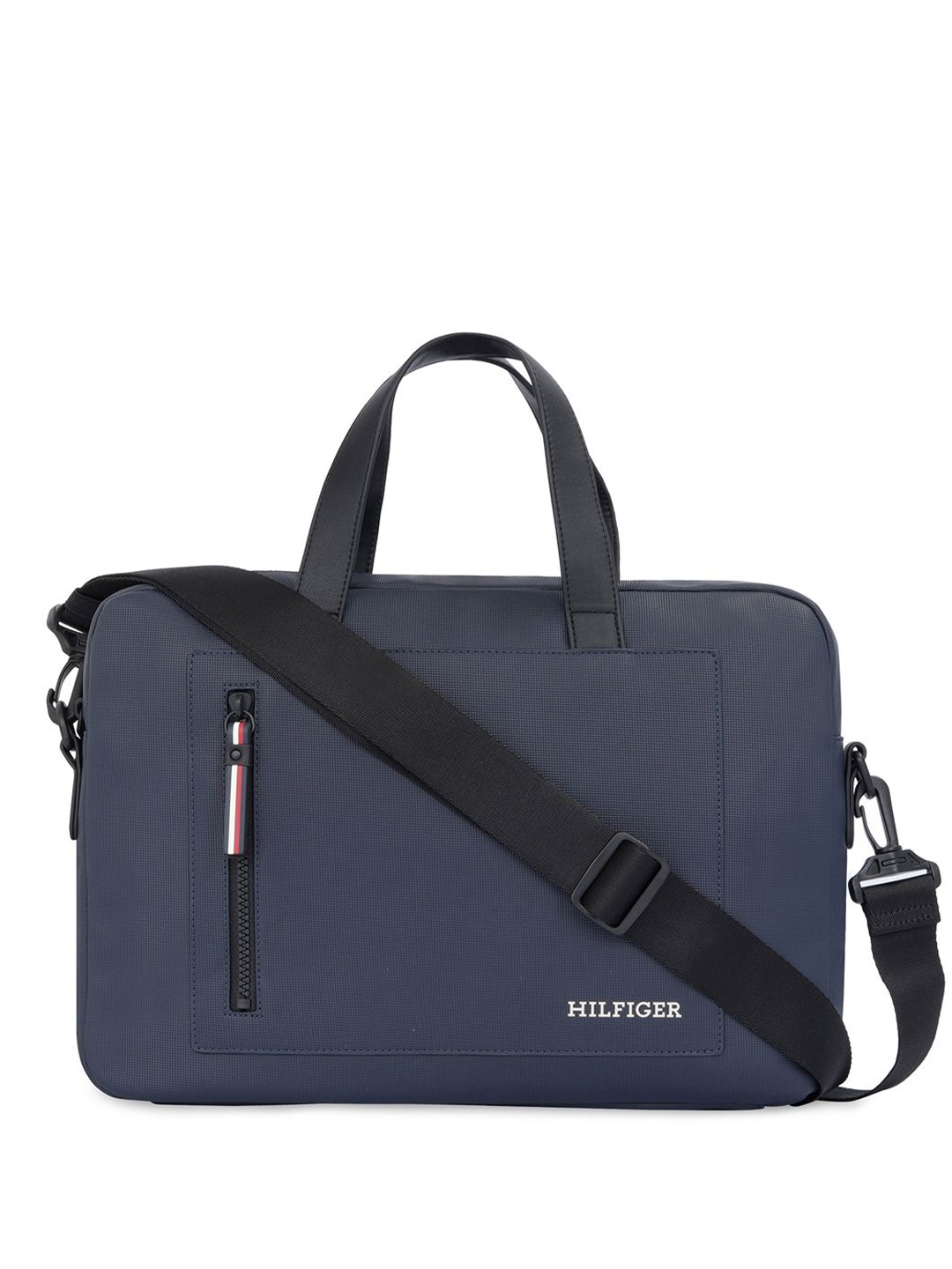 

Tommy Hilfiger 14 Inch laptop Men Textured Laptop Bag, Blue