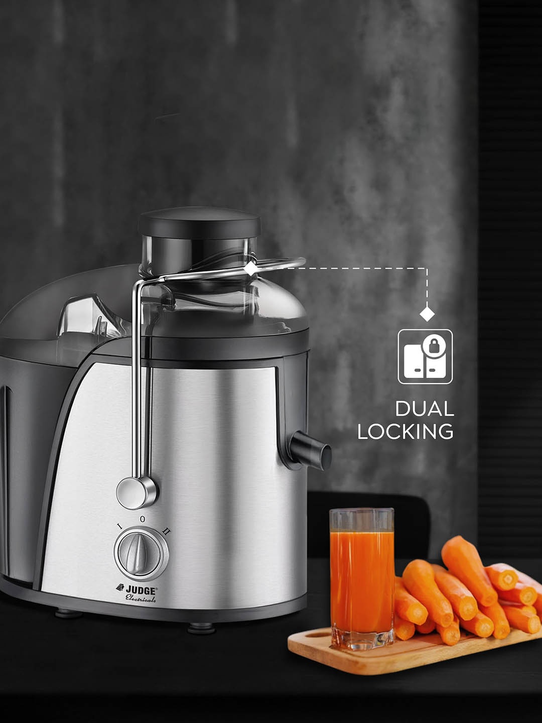 

JUDGE By Prestige Centrifugal Juicer 500 Watts, Silver