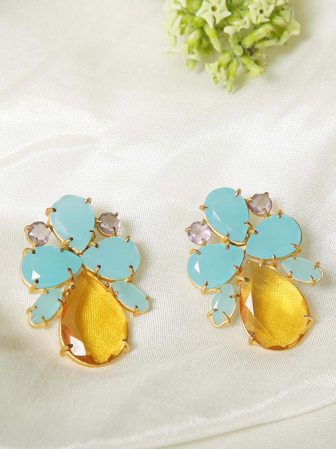 

XAGO Contemporary Studs Earrings, Yellow
