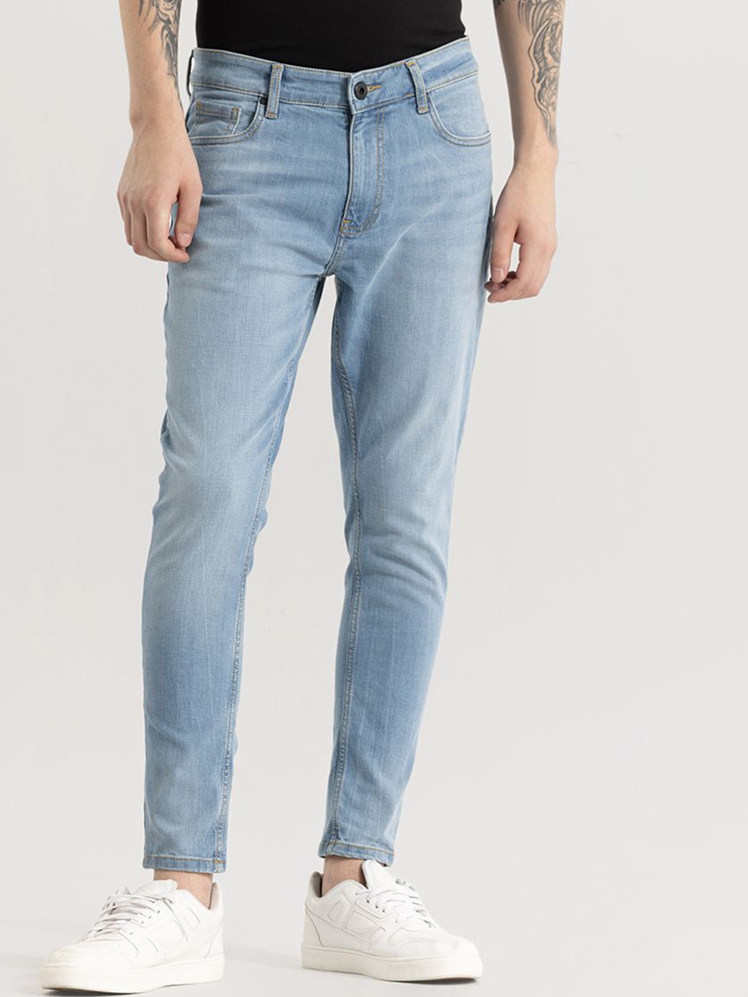 

Snitch Men Jean Skinny Fit Light Fade Stretchable Jeans, Blue