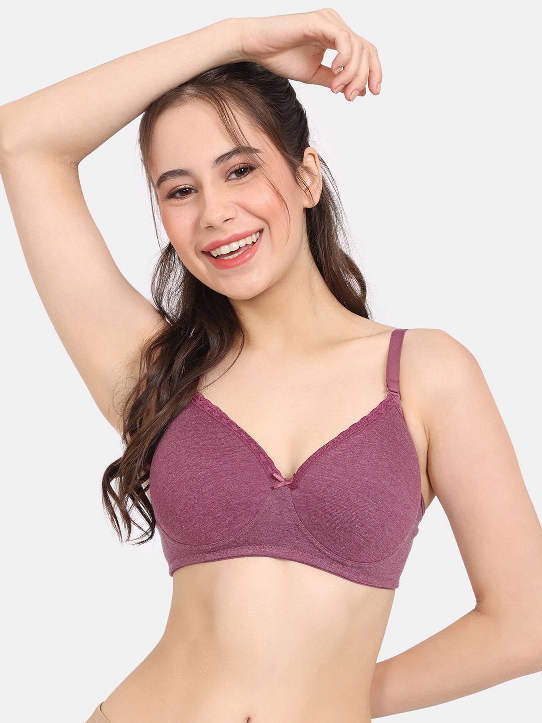 

Rosaline by Zivame Bra Medium Coverage Lightly Padded, Red