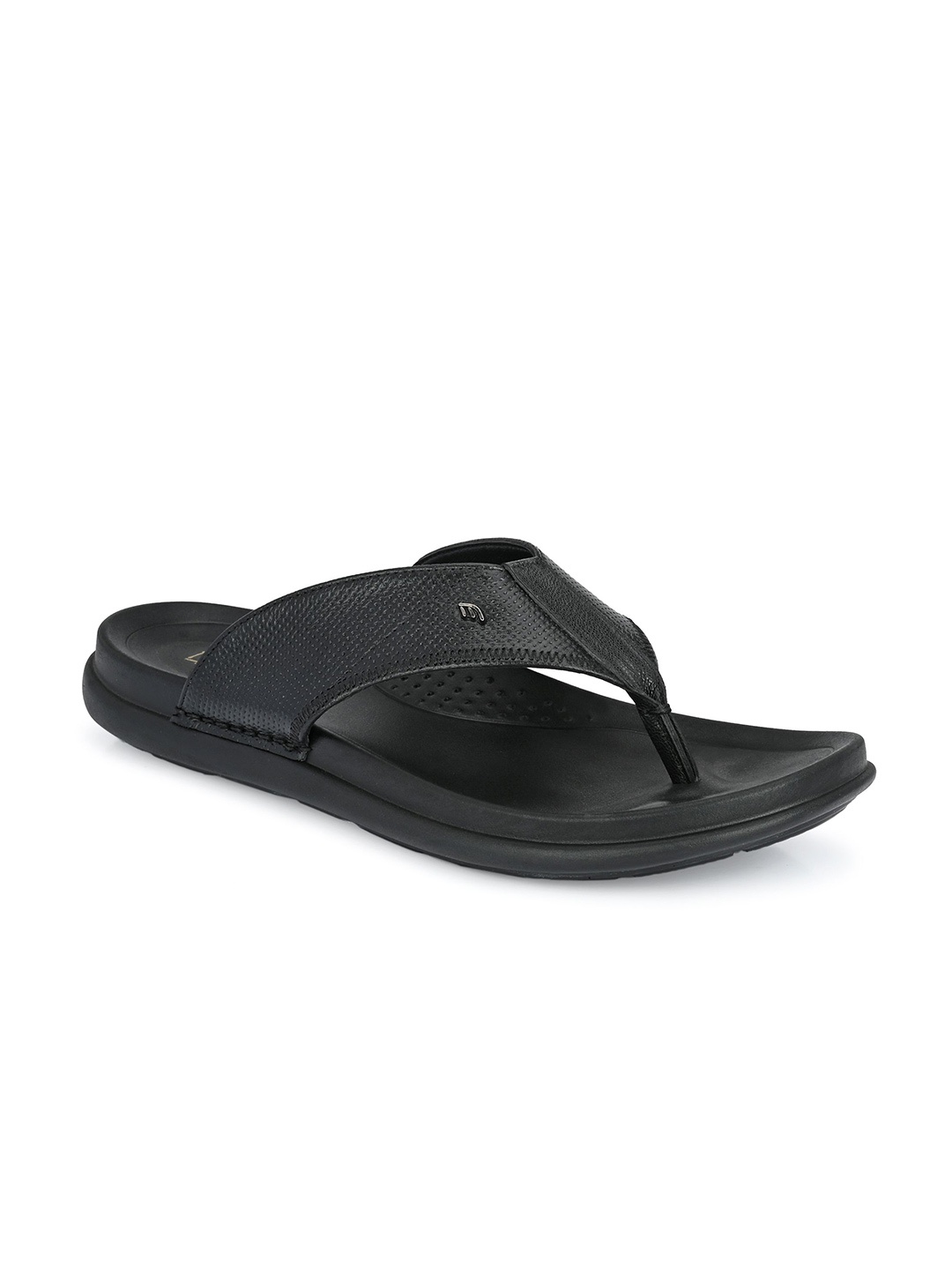 

Egoss Men Leather Comfort Sandals, Black