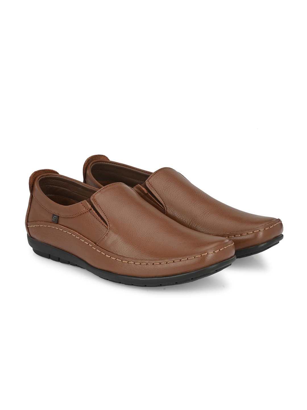 

Egoss Men Leather Slip-On Lightweight Sneakers, Tan