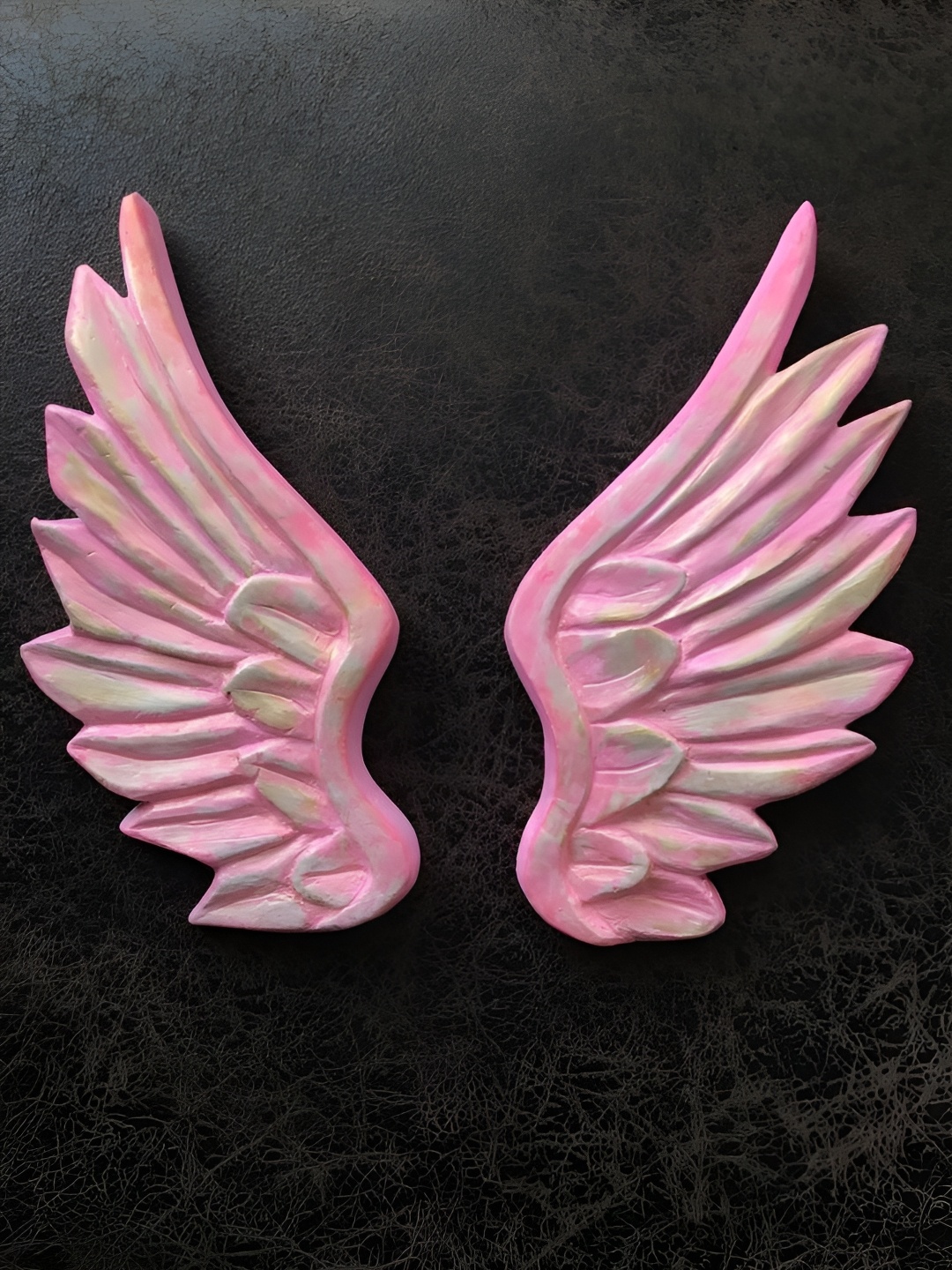 

VAS collection home Pink Pack Of 2 Textured Wood Wall Decor
