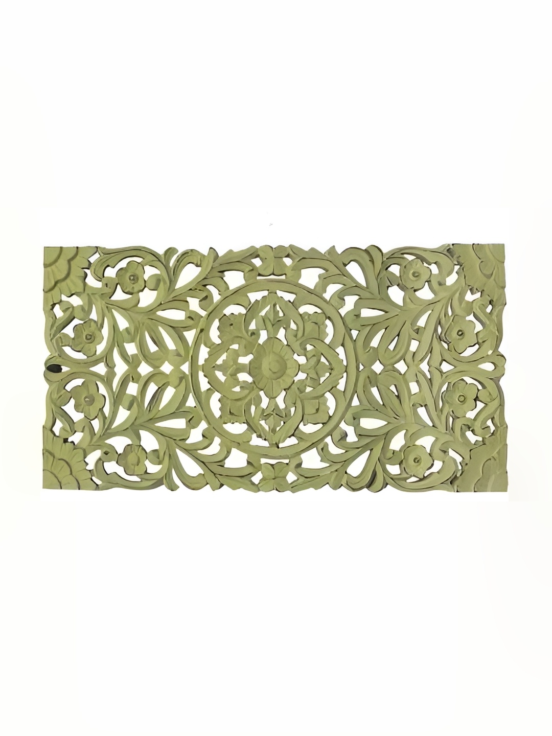 VAS collection home Green Textured Wood Wall Decor