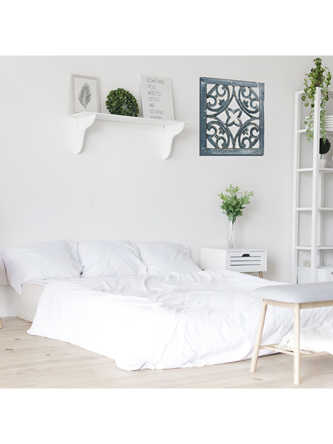 

VAS collection home Blue Wooden Wall Decor