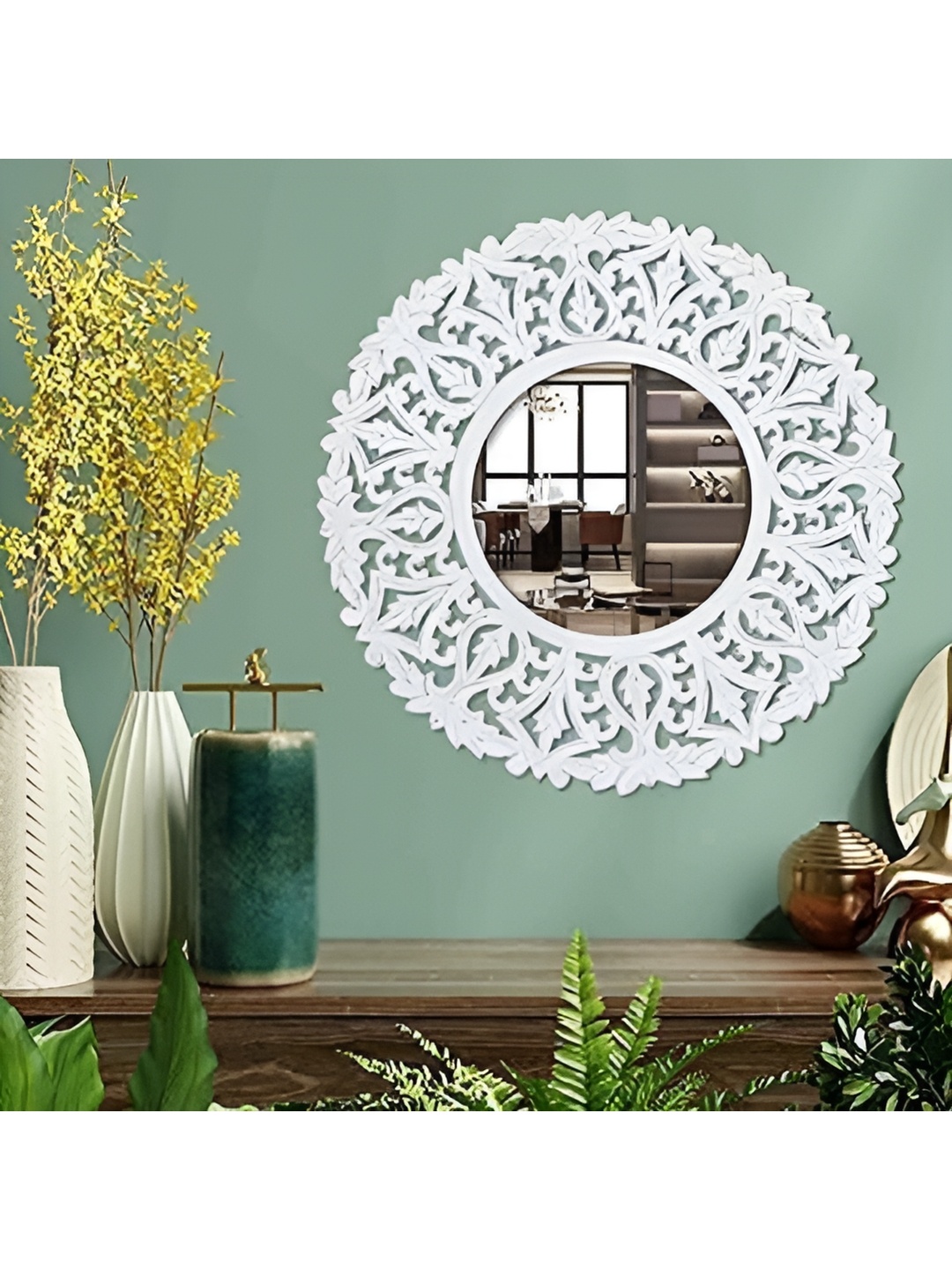 

VAS collection home White Textured Wood Wall Decor