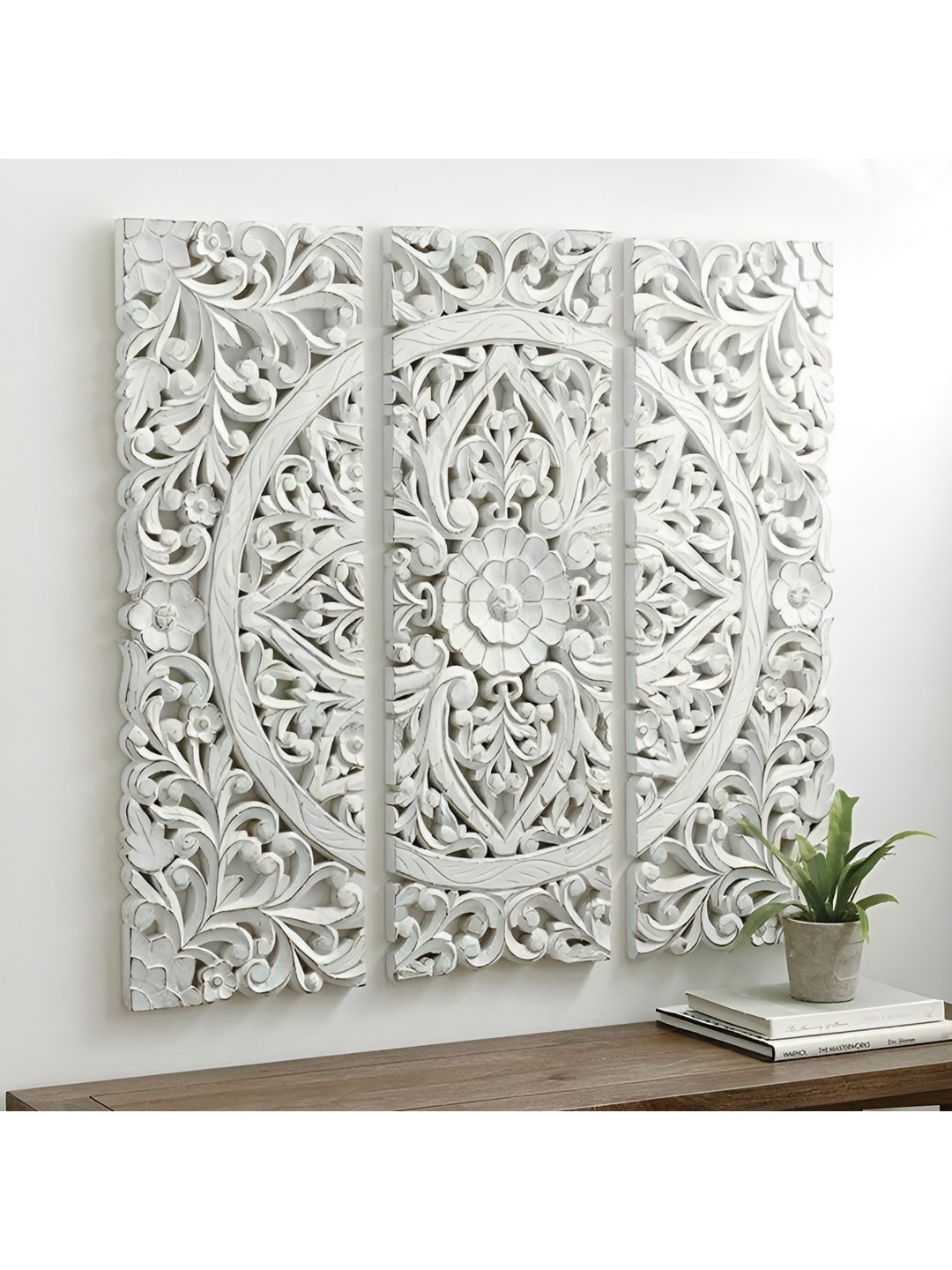 

VAS collection home Floral Wall Plates, White