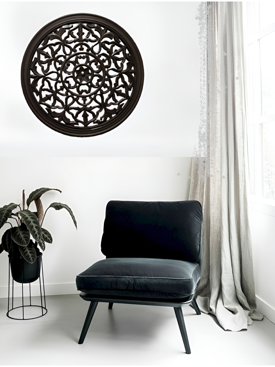 

VAS collection home Textured Wood Wall Decor, Black
