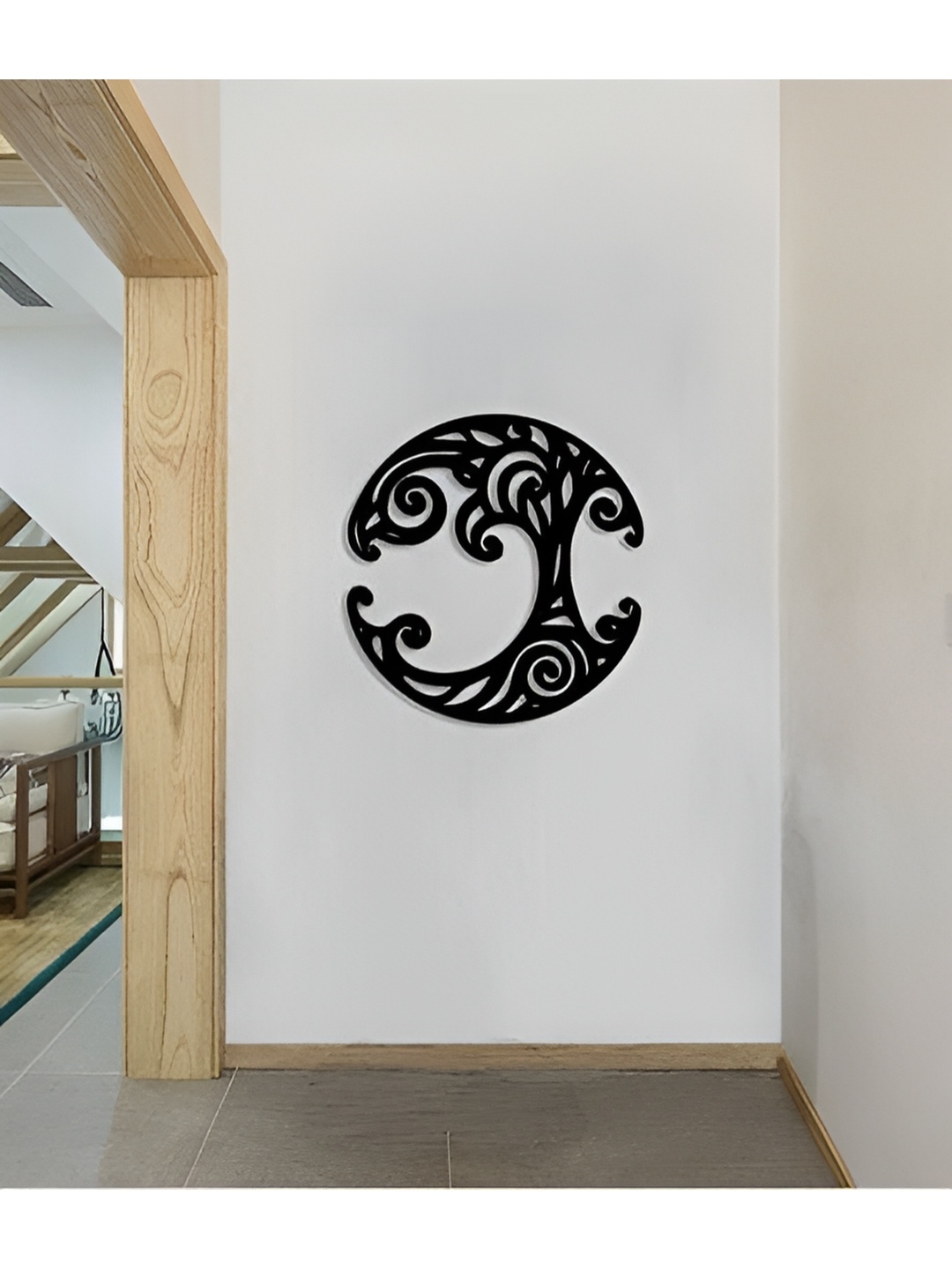 

VAS collection home Black Textured Wooden Wall Decor