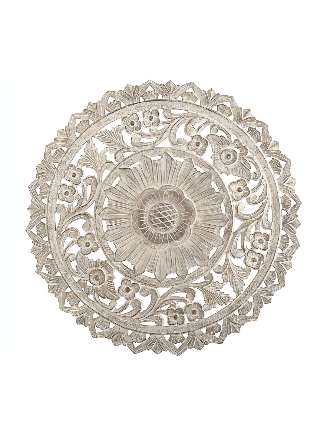 

VAS collection home White Textured Wooden Wall Plates