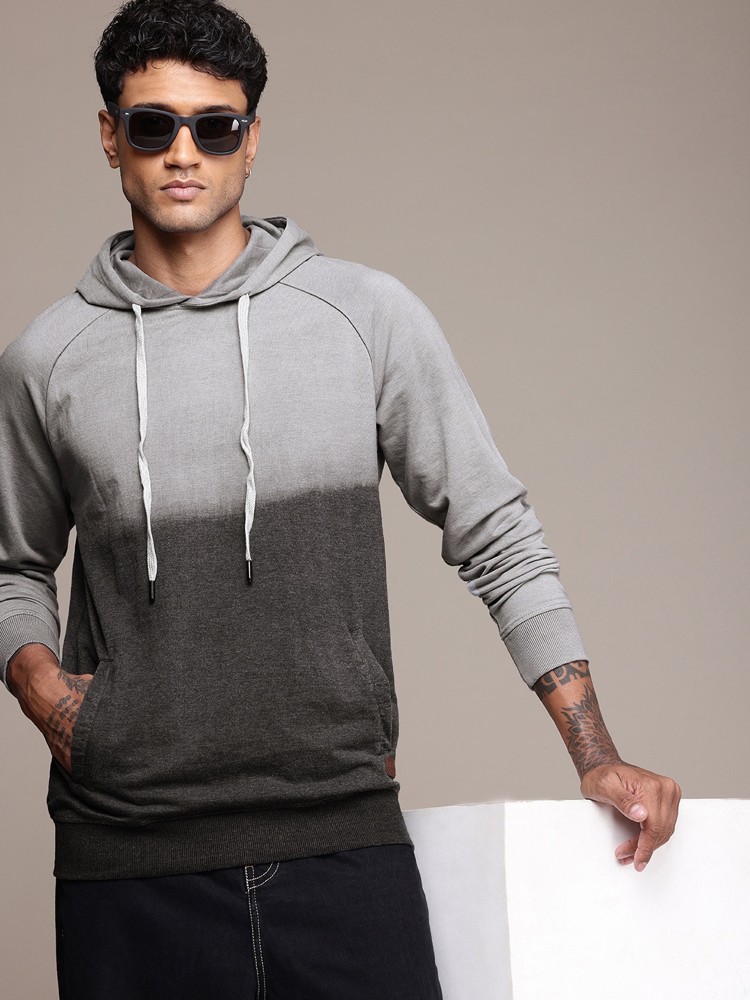 

The Roadster Life Co. Ombre Hooded Sweatshirt, Grey