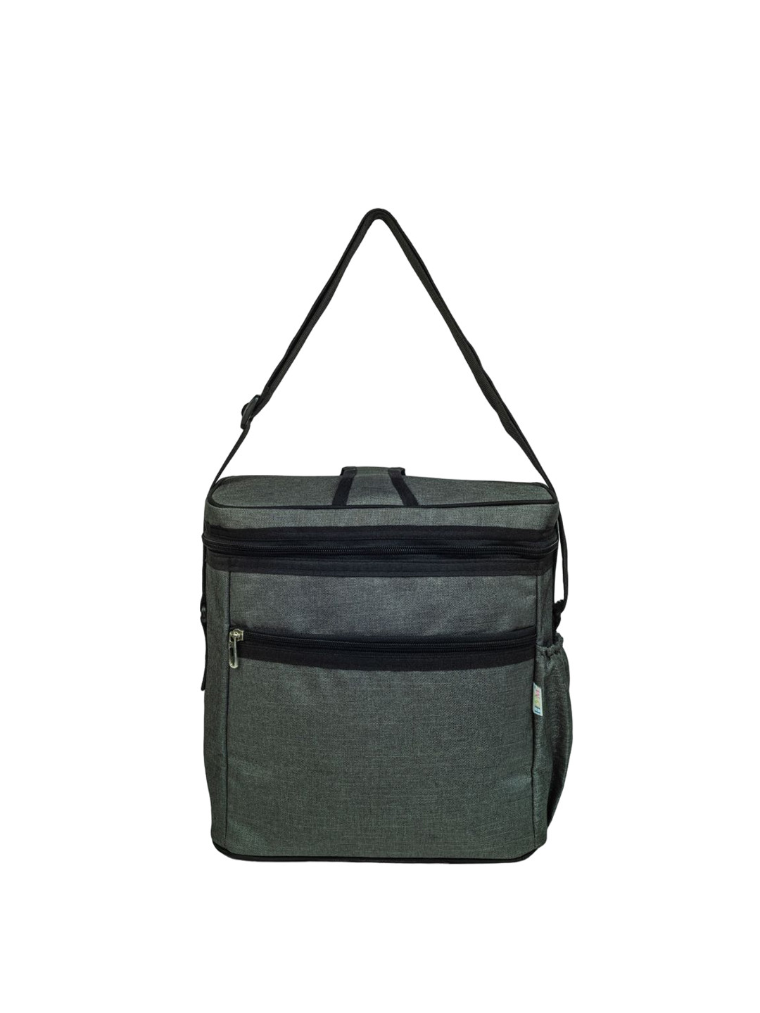 

HOOM Solid Insulated Lunch bag Travel Accessory, Grey melange